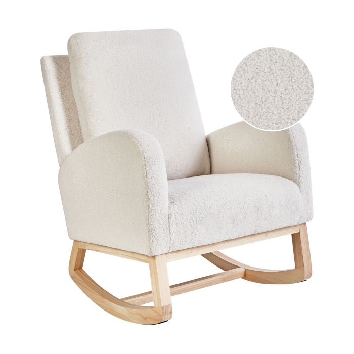 Rocking Chair ALSTA Boucle Off-White