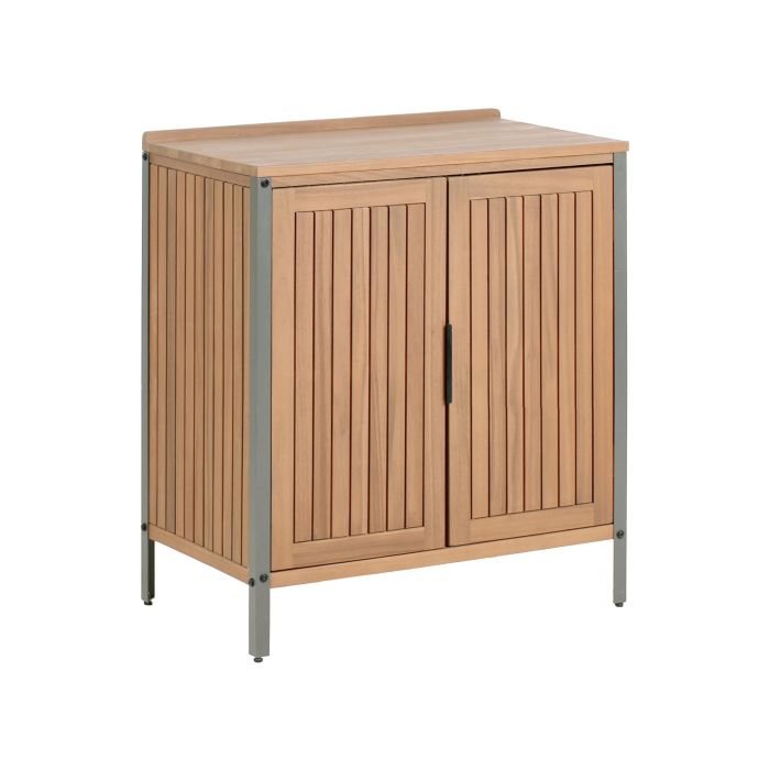 HORNLEIGH Wooden Outdoor Kitchen Cabinet with 2 Cabinet - Brown