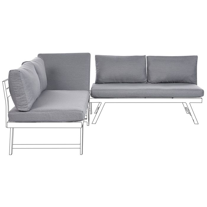 Outdoor Cushion Cover Set COCCORINO Dark Grey
