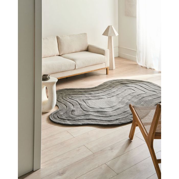 VALEMONT Round Side Table - Beige