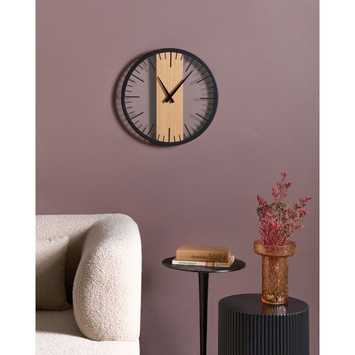 ULVAREN Wall Clock - Black and Brown