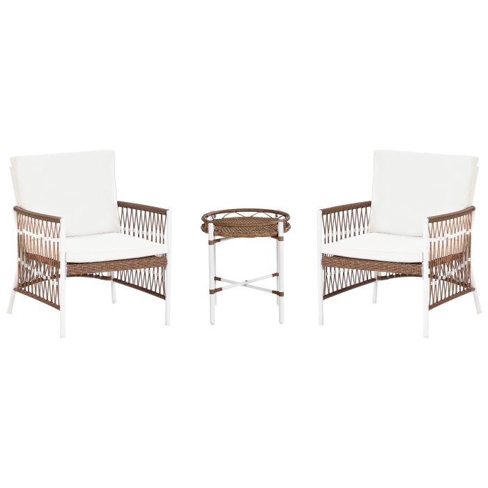 Bistro Set LEVICO Metal White