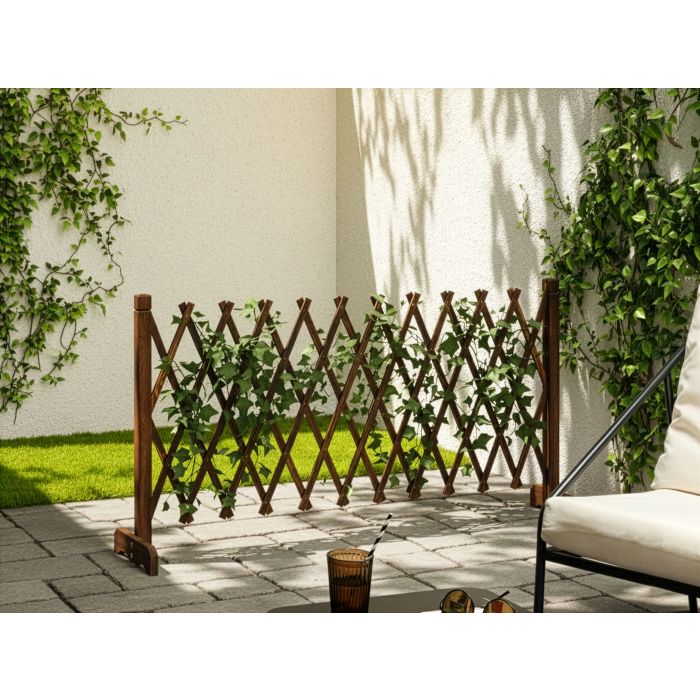 FEXUFA Foldable Corner Office Desk - Brown