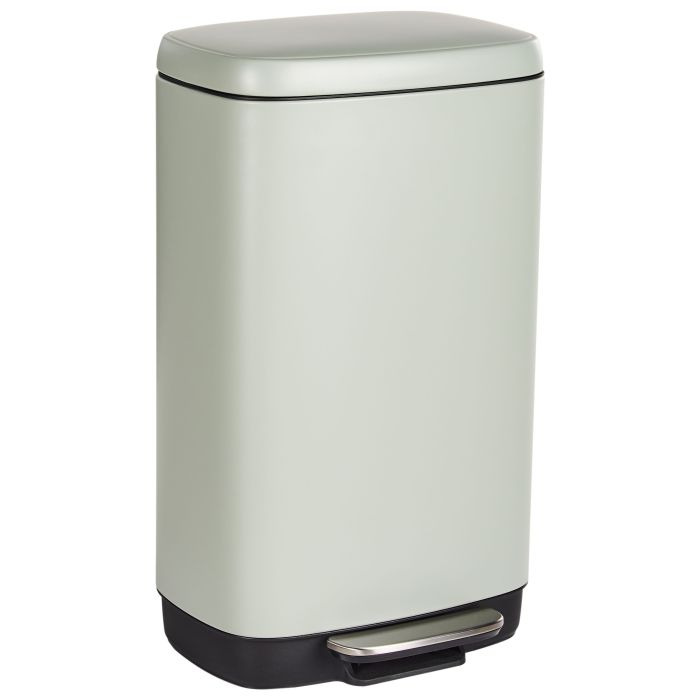 AMBLETHORPE Pedal Waste Bin Metal - Light Green