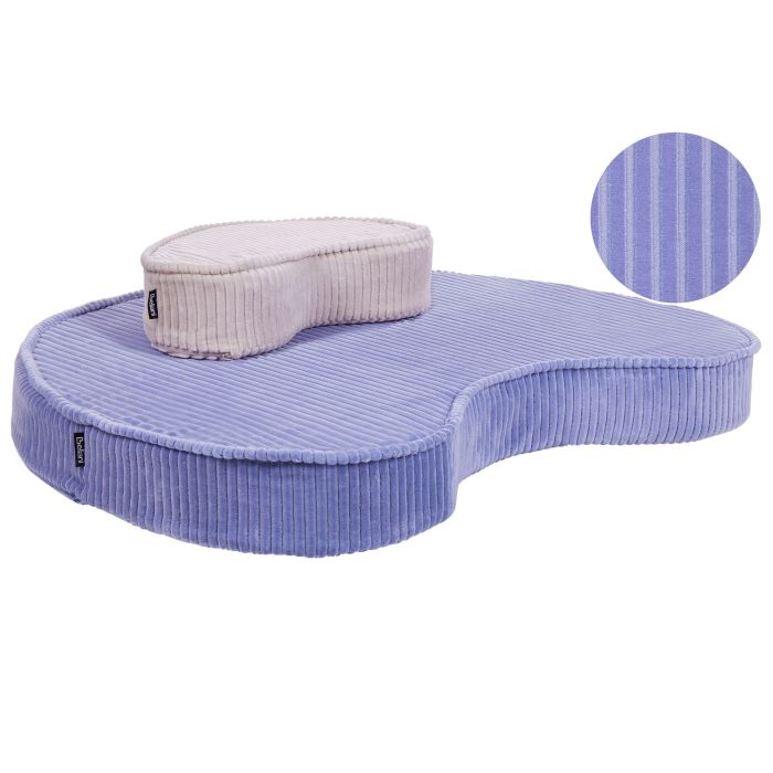 Floor Cushion Kids Pouffe NILI Velvet Light Violet