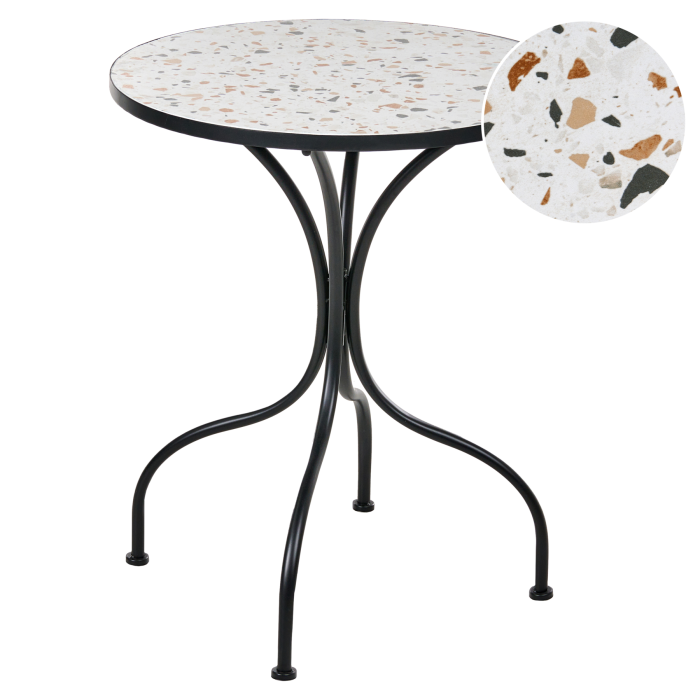 ARTENORA Metal Garden Table - Black