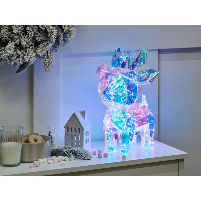 CINUFA Christmas Decor LED Reindeer with Lights - Multicolour