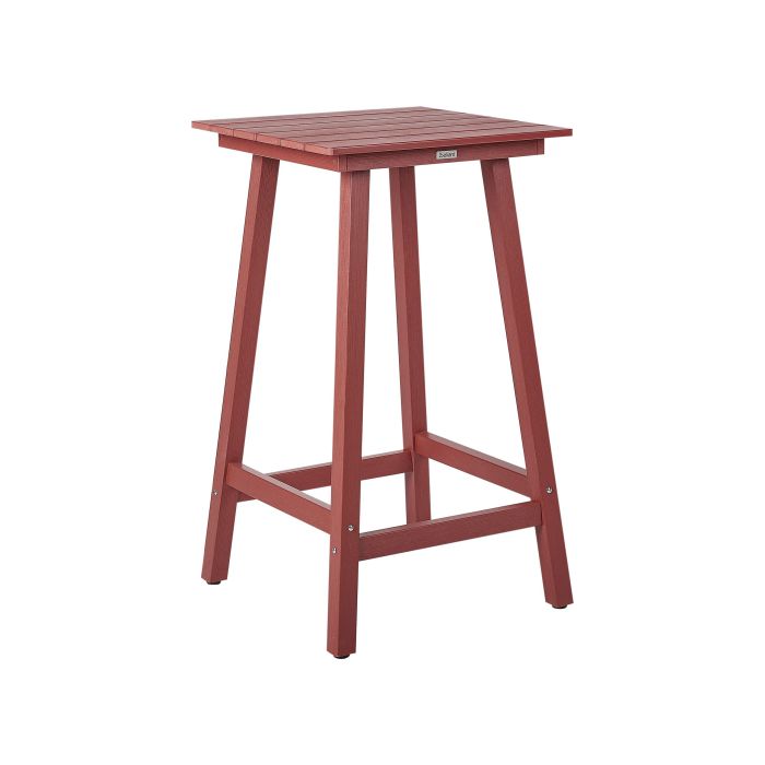 Garden Bar Table 59 x 59 cm Red ADIRONDACK