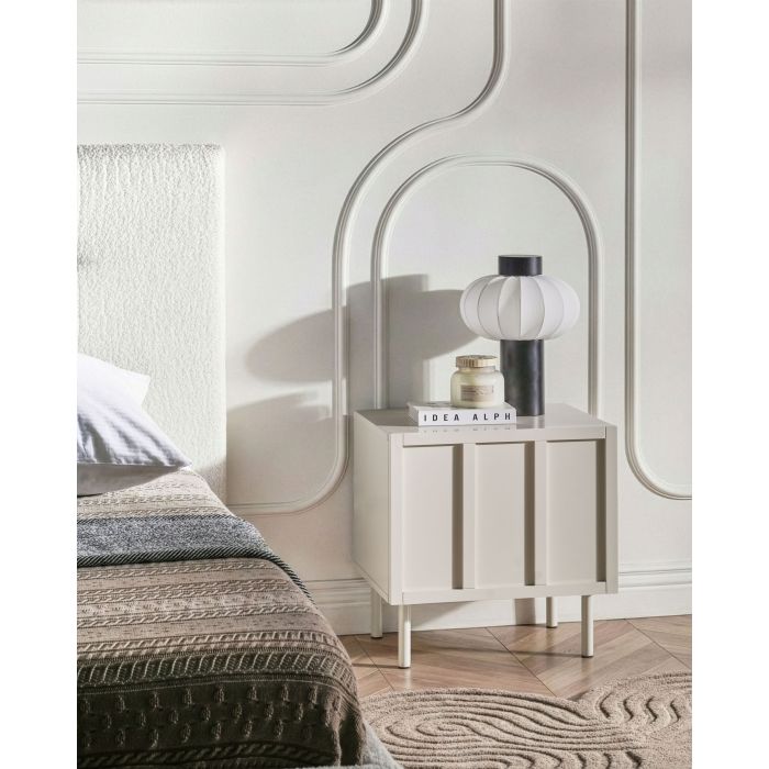 BOQARO Bedside Bedside Table - Light Beige