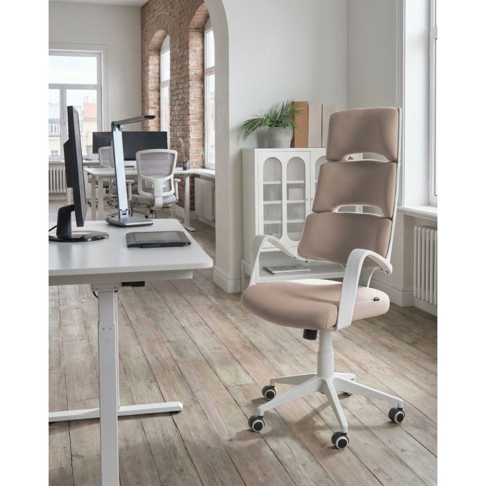 KARUXO Fabric Office Chair - Taupe