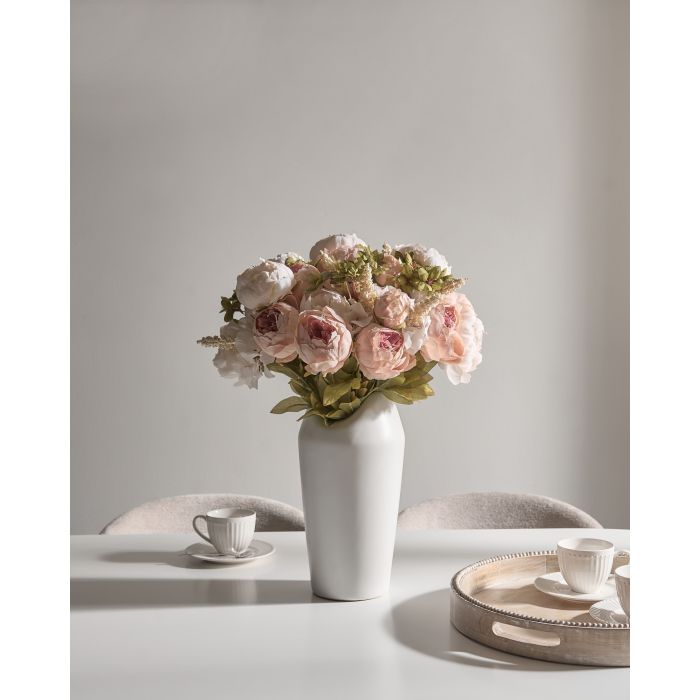 BIGOVI Artificial FLora Bouquet - Pastel Pink