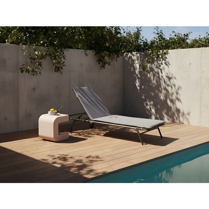 SANUFA Metal Sun Lounger - Grey
