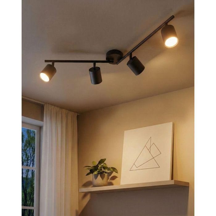 CACOVI 4 Ceiling Spotlight - Black, 68cm
