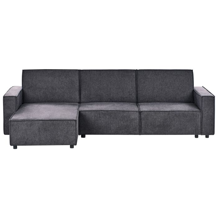 Corner Sofabed - ROMARA Right Hand Facing Fabric Graphite Grey