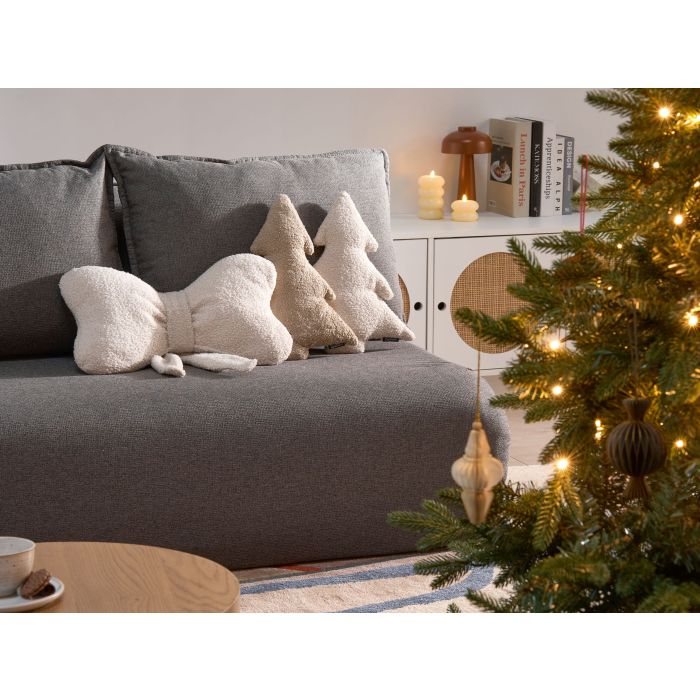 PAZEXI Boucle Decorative Cushions Set of 3 - Beige