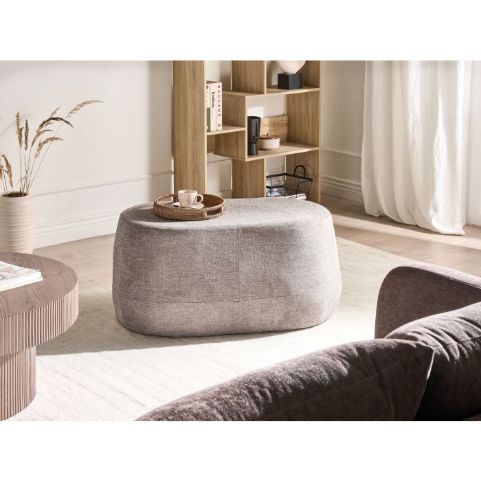 BOGEXA Boucle Ottoman Seat - White