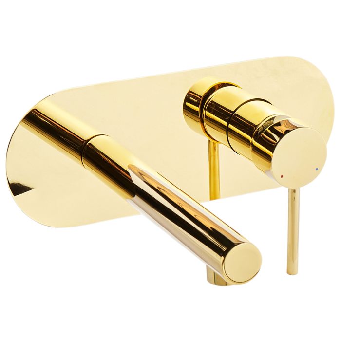 BARRISTON Wall Mounted Basin Mixer Tap Brass - Gold