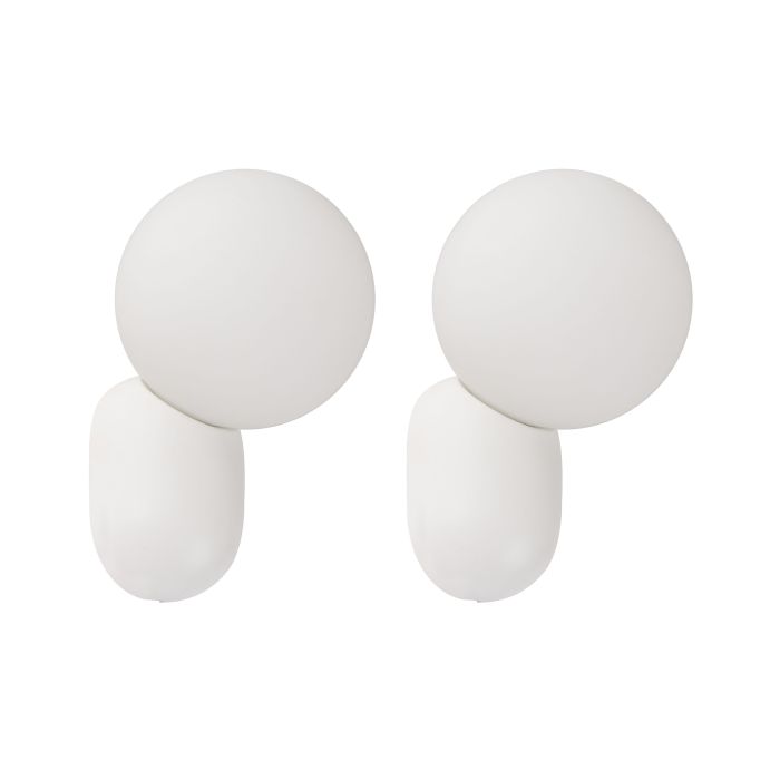 EARDWELL Set of 2 Wall Lamps - White