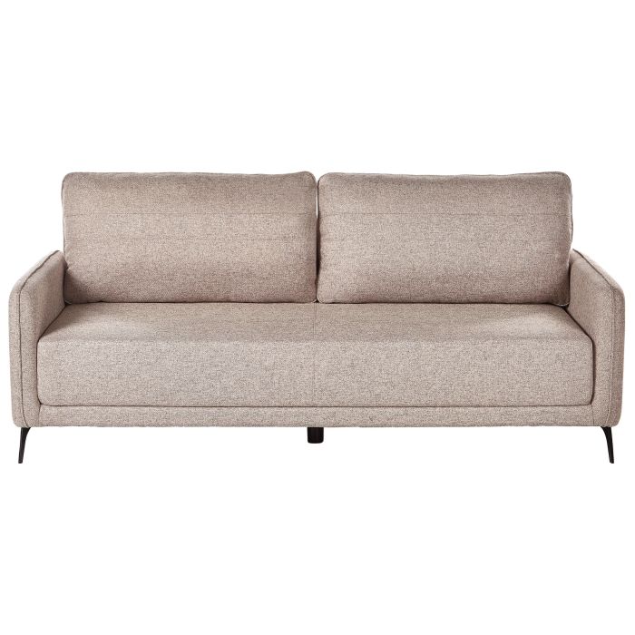 3 Seater Sofabed - EHMING Fabric Light Brown