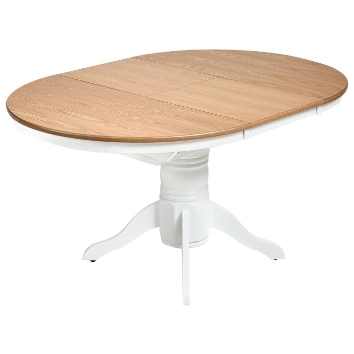 NOTCOMBE Wooden Extending Oval Dining Table - Brown