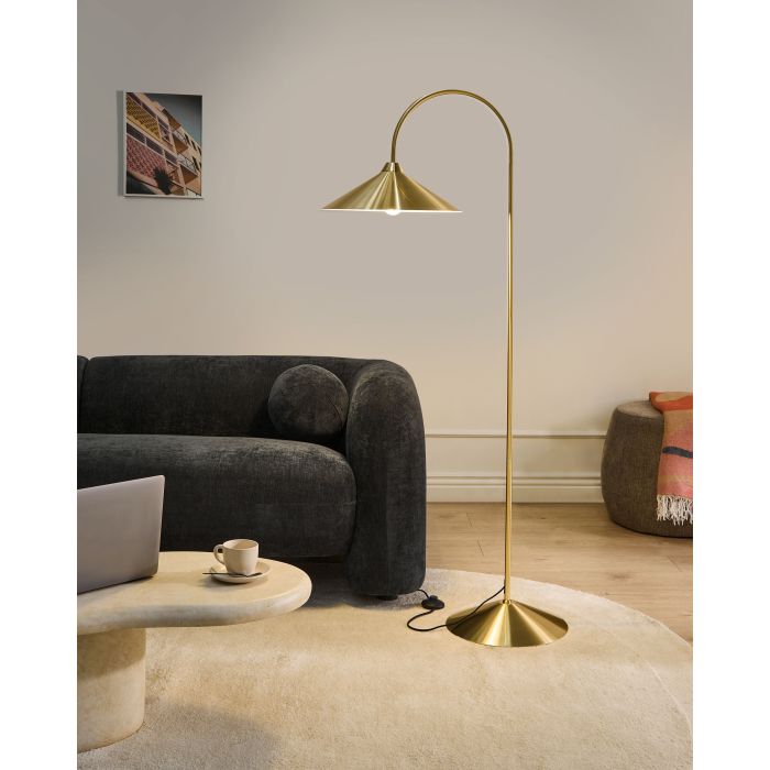 FEQEXI Metal Floor Lamp - Gold