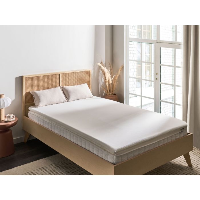 GRAICOUS Latex Foam Mattress Topper EU Small Double - White
