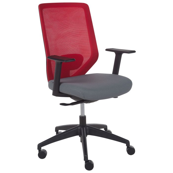 Swivel Office Chair Red VIRTUOSO