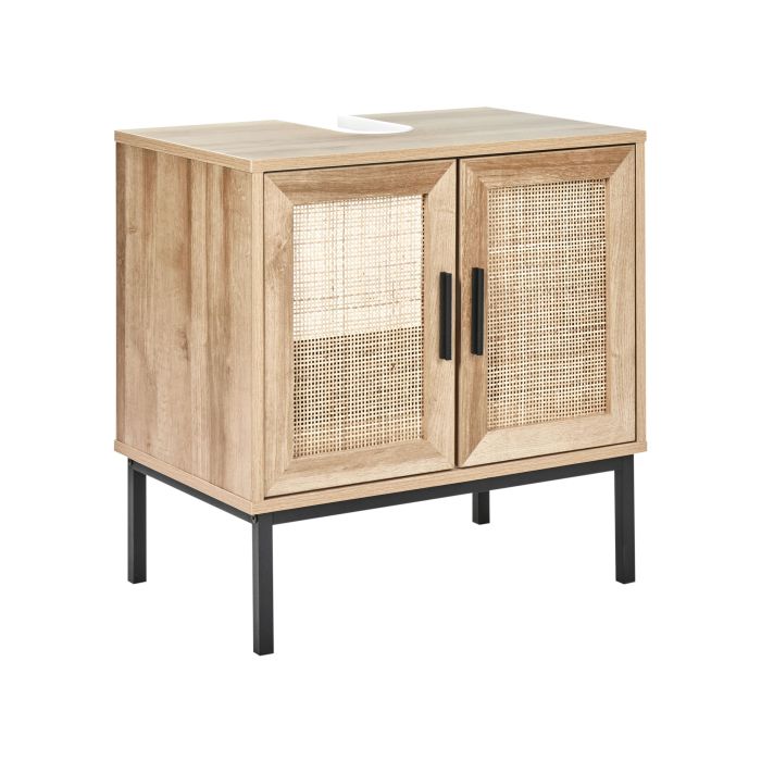 Washbasin Cabinet ROSELL 60 cm 40 cm 60 cm Light Brown