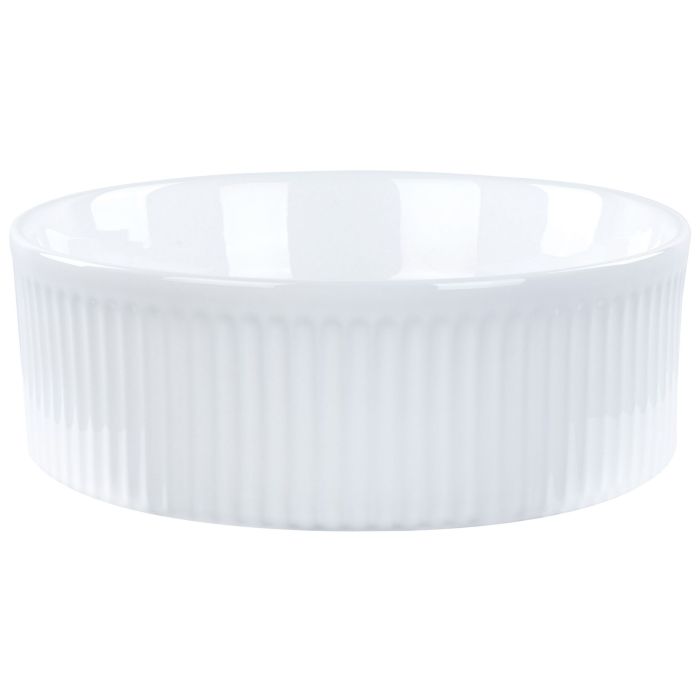 Ceramic Countertop Basin Diameter 370 mm White GELDO