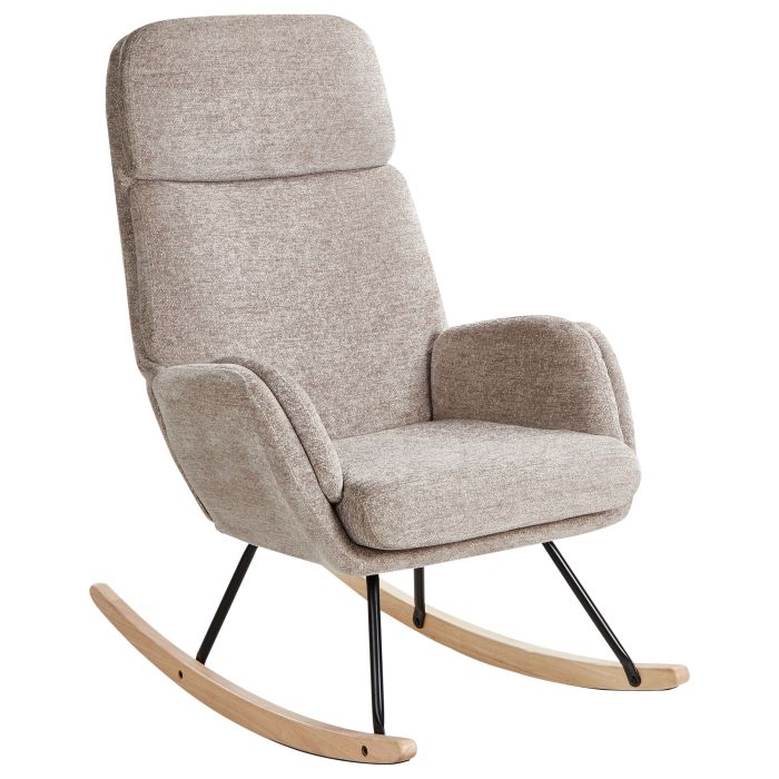 EVKLIA Rocking Chair Fabric Taupe