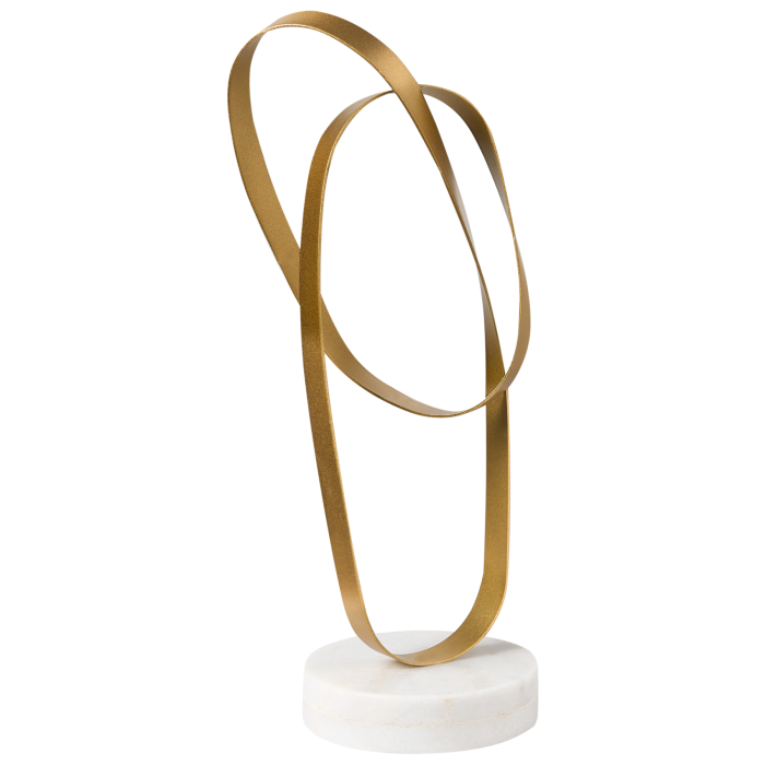 MILVERA Metal Figurine Sculpture - Gold