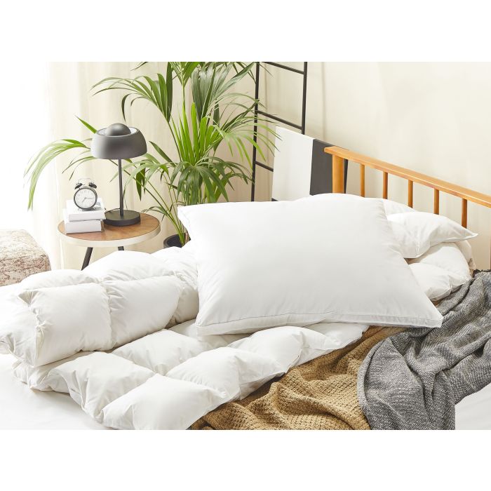 GALLINGDON Duck Feathers Bed Pillow - White