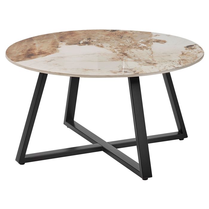 Coffee Table Ceramic Black and White IVINS