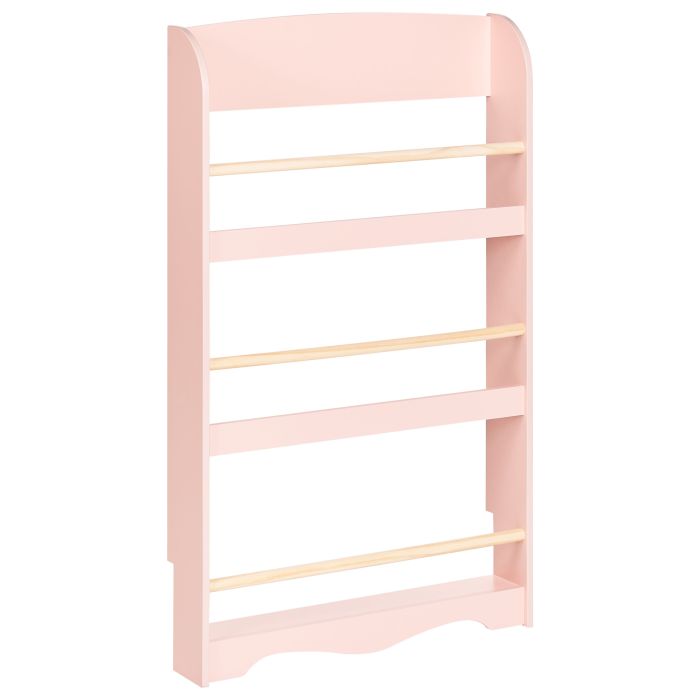 Wall Bookshelf LILOET Engineered Wood 100 cm Pastel Pink