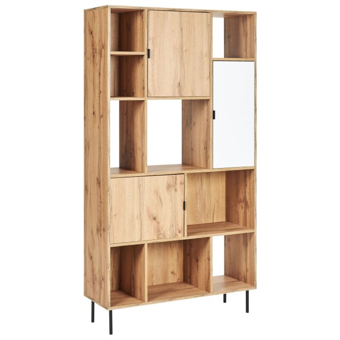 5 Tier Bookcase AMOS 185 cm Light Brown