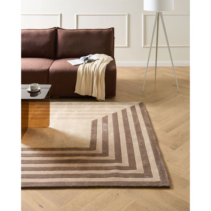 JASERO Viscose Rug- Beige, 200cm
