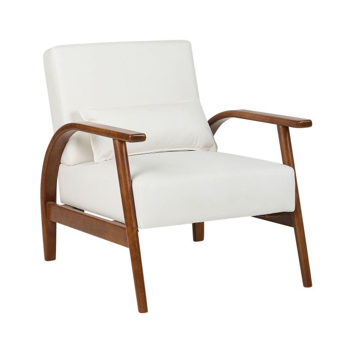 Armchair SKARA Faux Leather Off-White