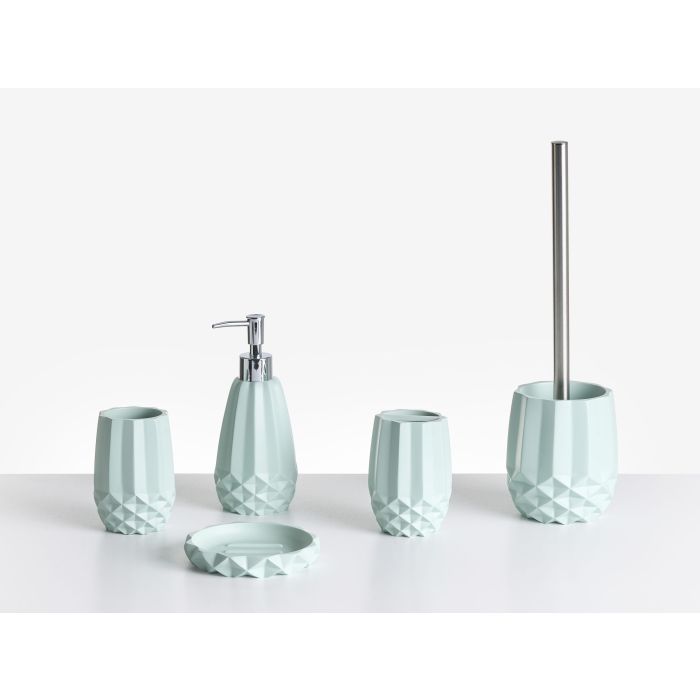 WOODTHORPE 5-Piece Bathroom Accessories Set - Green