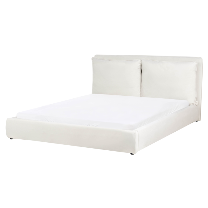 BAJONA Kingsize Velvet Waterbed - Off-White