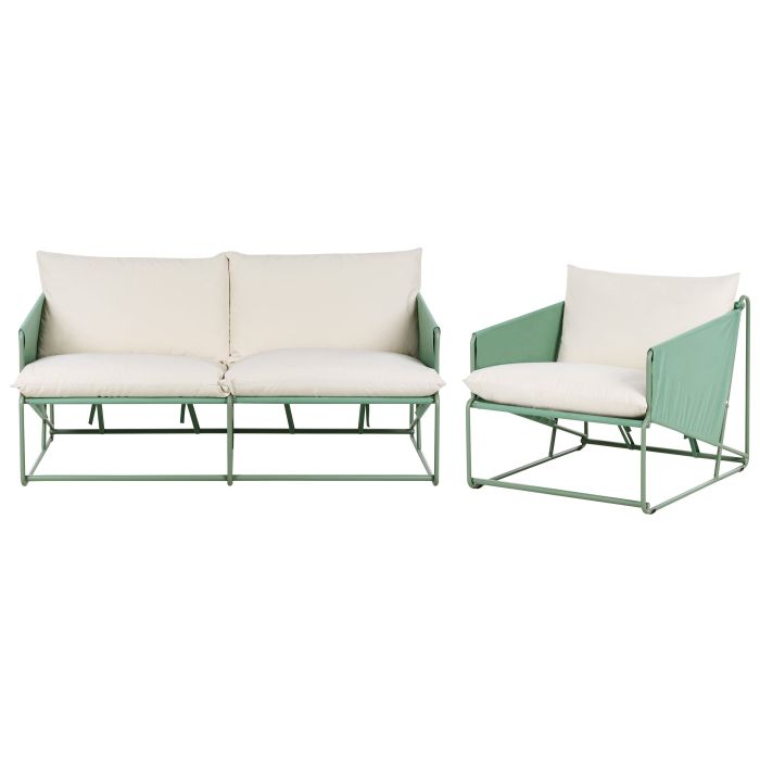 LIGHTHORNE Garden Sofa Set 3-Seater - Green