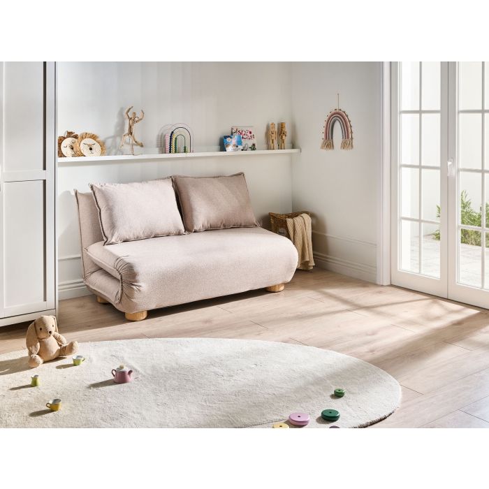 RARUXO Side Table with Wheels - Brown