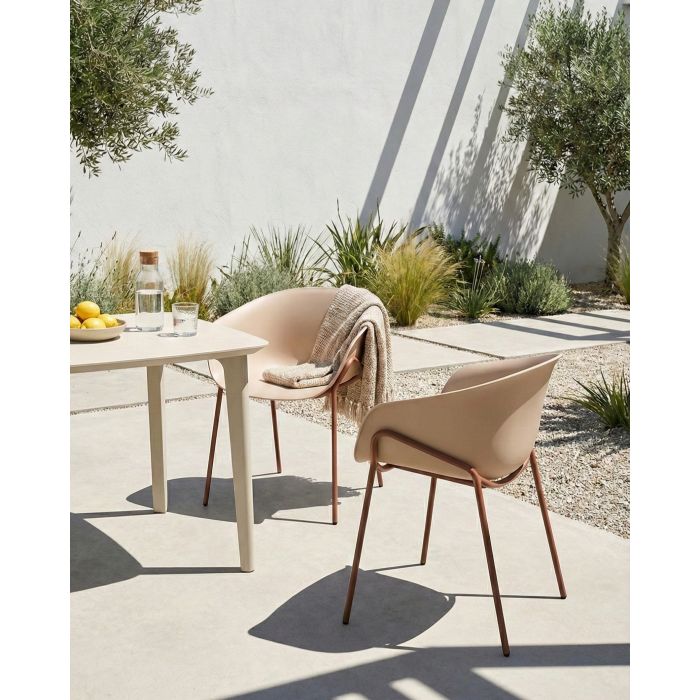 GACOVI Garden Chairs Set of 2 - Beige