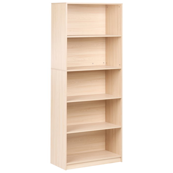 ZNHEA 5 Tier Bookcase 195cm - Light Brown