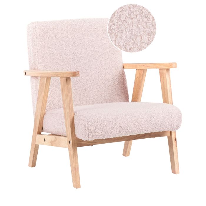 MABDON Kids Armchair - Pastel Pink