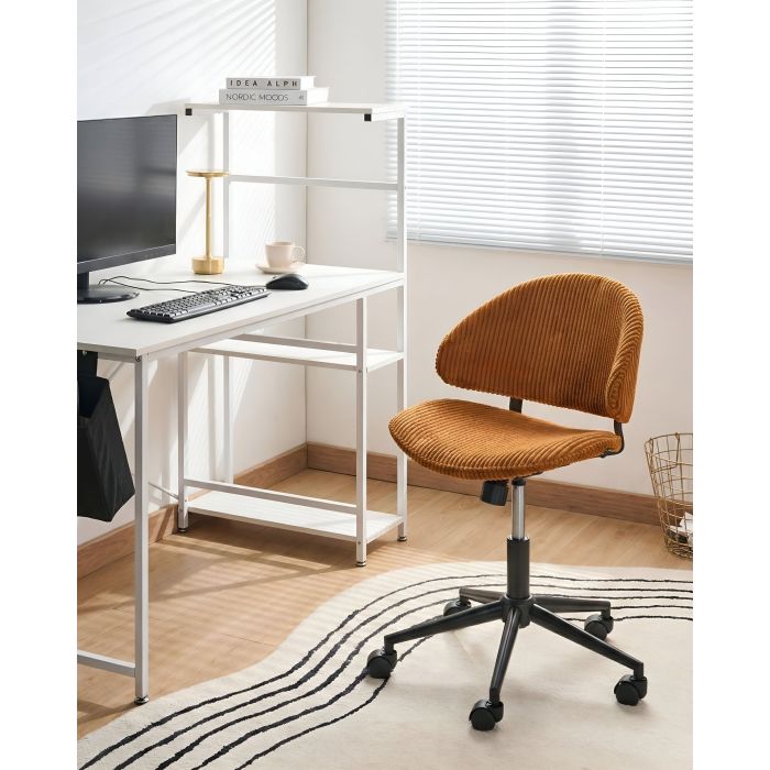 KASERO Corduroy Office Chair - Orange