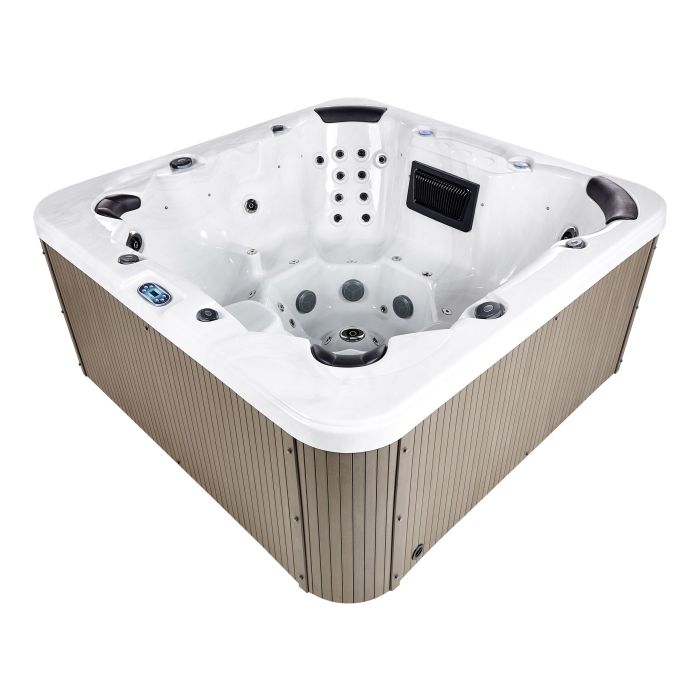 Outdoor Hot Tub with LED VILLARRICA White