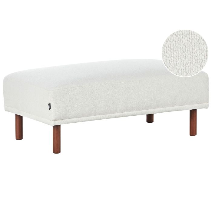 Ottoman HOLT Boucle White