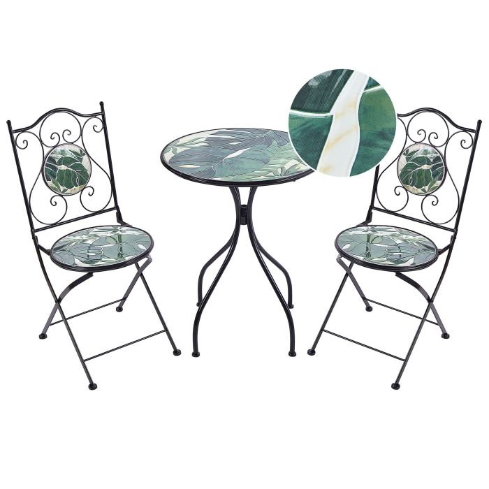 Bistro Set COZZANA Metal Black