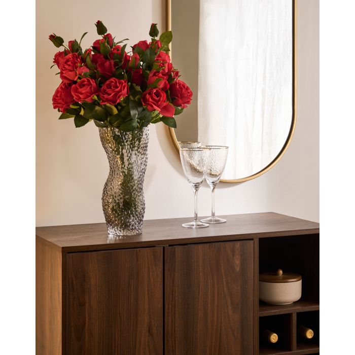 BIKUXA Faux Leather Bar Stool Set of 2 - Light Beige