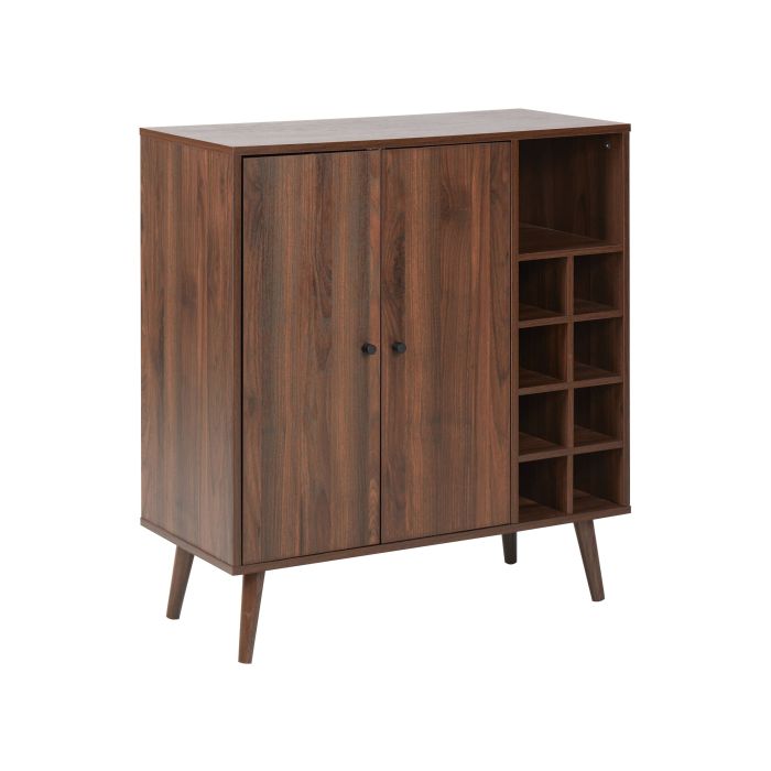 2 Door Wine Cabinet Dark Wood TULLAMORE